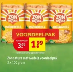 Kruidvat Zonnatura maiswafels voordeelpak aanbieding
