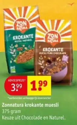 Kruidvat Zonnatura krokante muesli aanbieding