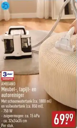 ALDI Ambiano Meubel, tapijt en Autoreiniger aanbieding
