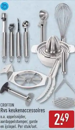 ALDI Crofton Rvs keukenaccessoires aanbieding