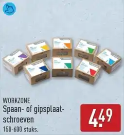 ALDI Workzone Spaan of gipsplaat schroeven aanbieding