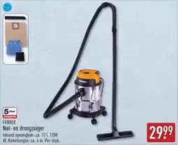 ALDI Ferrex Nat- en droogzuiger aanbieding