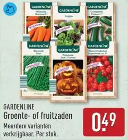ALDI Gardenline Groente of fruitzaden aanbieding