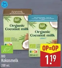 ALDI Bio Kokosmelk aanbieding