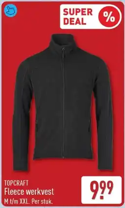 ALDI Topcraft Fleece Werkvest aanbieding