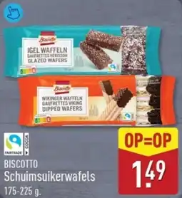 ALDI Biscotto Schuimsuikerwafels aanbieding