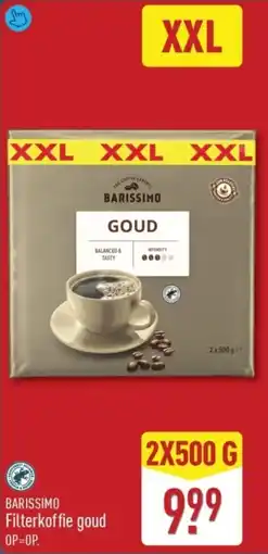ALDI Barissimo Filterkoffie Goud aanbieding
