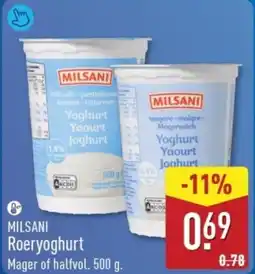 ALDI Milsani Roeryoghurt aanbieding
