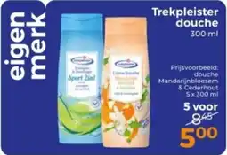 Trekpleister Trekpleister douche aanbieding