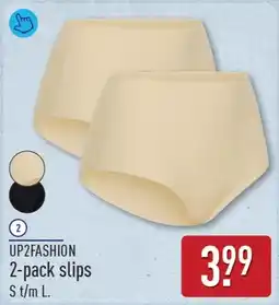 ALDI Up2fashion 2 pack slips aanbieding