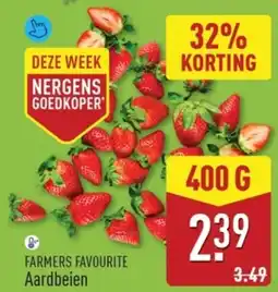 ALDI Farmers Favourite Aardbeien aanbieding