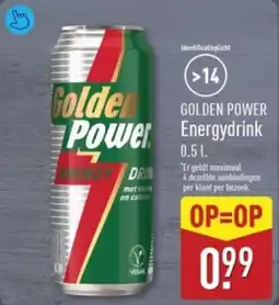 ALDI Golden Power Energydrink aanbieding