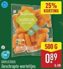ALDI Daylicious Geschrapte Worteltjes aanbieding
