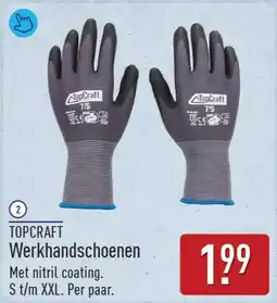 ALDI TopCraft Werkhandschoenen aanbieding