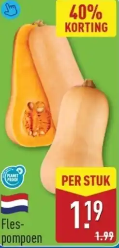 ALDI Fles pompoen aanbieding