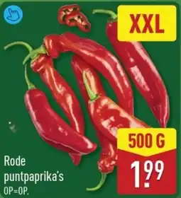 ALDI Rode puntpaprika's XXL aanbieding