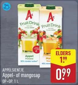 ALDI Appelsientje Appel of mangosap aanbieding