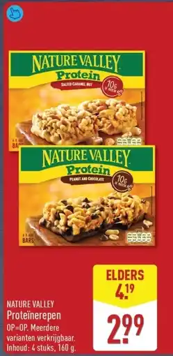 ALDI Nature valley Proteinerepen aanbieding