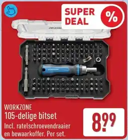 ALDI Workzone 105 delige bitset aanbieding