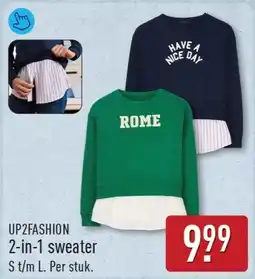 ALDI Up2fashion 2 in 1 sweater aanbieding