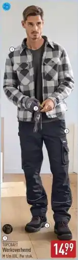 ALDI Topcraft Werkoverhemd aanbieding