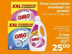 Trekpleister Omo wasmiddel vloeibaar en poeder aanbieding