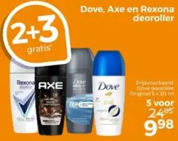 Trekpleister Dove, Axe en Rexona deoroller aanbieding