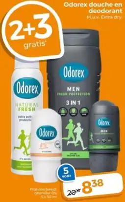 Trekpleister Odorex douche en deodorant aanbieding