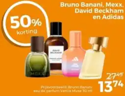 Trekpleister Bruno Banani, Mexx, David Beckham en Adidas aanbieding
