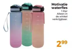 Trekpleister Motivatie waterfles aanbieding