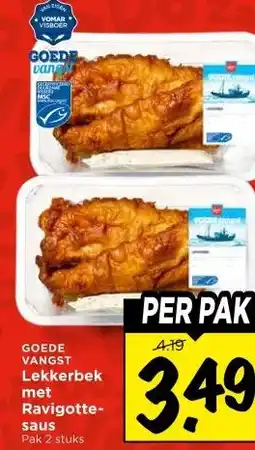 Vomar Voordeelmarkt GOEDE VANGST Lekkerbek met Ravigotte- saus aanbieding