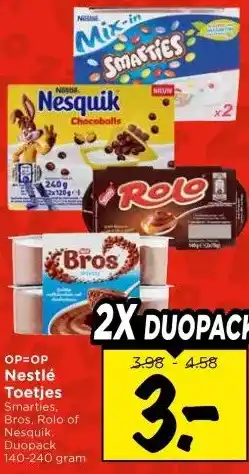 Vomar Voordeelmarkt Nestlé Toetjes aanbieding