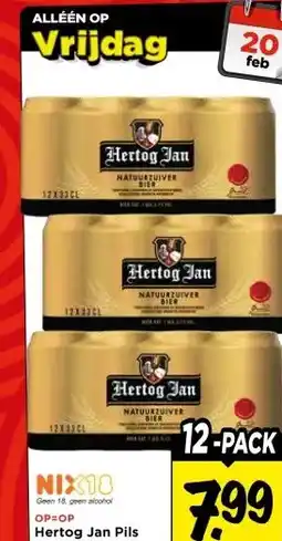 Vomar Voordeelmarkt Hertog Jan Pils aanbieding