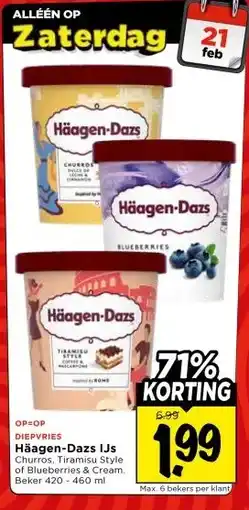 Vomar Voordeelmarkt DIEPVRIES Häagen-Dazs IJs aanbieding