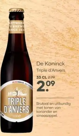 Mitra De Koninck Triple d'Anvers aanbieding