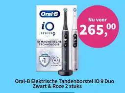 Plein.nl Oral-B Elektrische Tandenborstel iO 9 Duo Zwart & Roze 2 stuks aanbieding