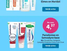 Plein.nl Parodontax en Sensodyne base aanbieding
