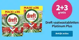 Plein.nl Dreft vaatwastabletten platinum plus aanbieding