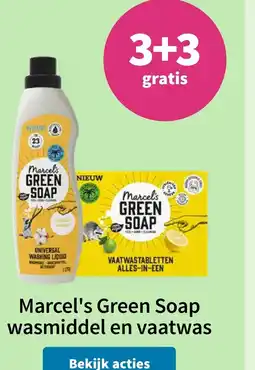 Plein.nl Marcel's green soap wasmiddel en vaatwas aanbieding