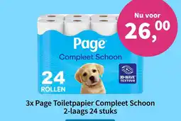 Plein.nl 3x Page Toiletpapier Compleet Schoon 2-laags 24 stuks aanbieding