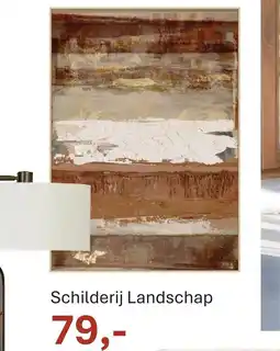 INHOUSE Schilderij Landschap aanbieding