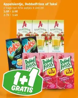 Poiesz Appelsientje, DubbelFrisss of Taksi aanbieding