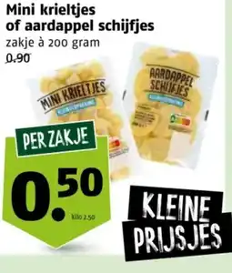 Poiesz Mini krieltjes of aardappel schijfjes aanbieding