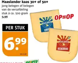 Poiesz Maaslander kaas 30+ of 50+ aanbieding