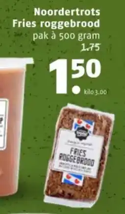 Poiesz Noordertrots Fries roggebrood aanbieding