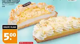 Poiesz Luxe vanille roomvlaai of bananenvlaai half aanbieding