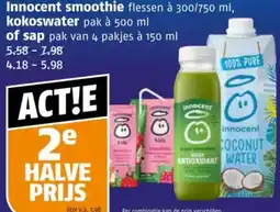 Poiesz Innocent smoothie kokoswater of sap aanbieding