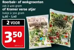 Poiesz Roerbak- of wokgroenten of Kramer verse atjar aanbieding
