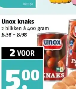 Poiesz Unox knaks aanbieding