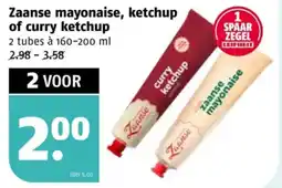Poiesz Zaanse mayonaise, ketchup of curry ketchup aanbieding